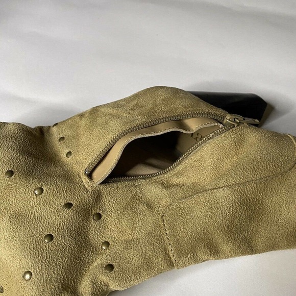 A.N.A A New Approach Tan Tall Faux Suede knee high boots Sz 8M - Picture 9 of 12